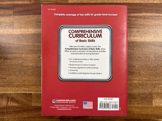 Comprehensive Curriculum of Basic Skills Pre-K Workbook