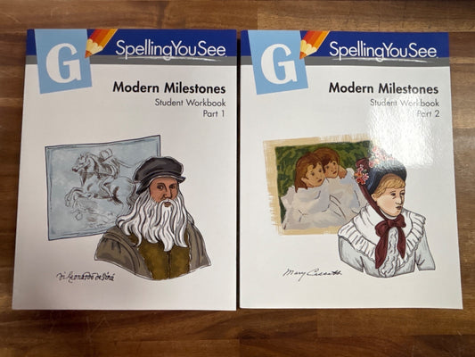 Spelling You See G Modern Milestones Set - Workbooks & Handbook — photo 2 of 4