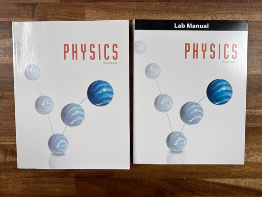 BJU Press Physics 3rd Ed Textbook Lab Manual & Handouts Set