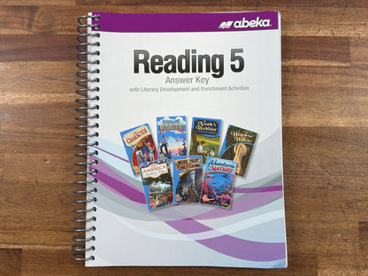 Abeka Reading 5 Answer Key, Comprehension & Spelling Tests Set