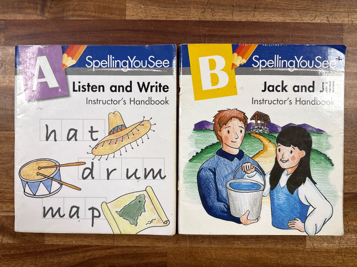 Spelling You See Instructor's Handbooks a-E Complete Set