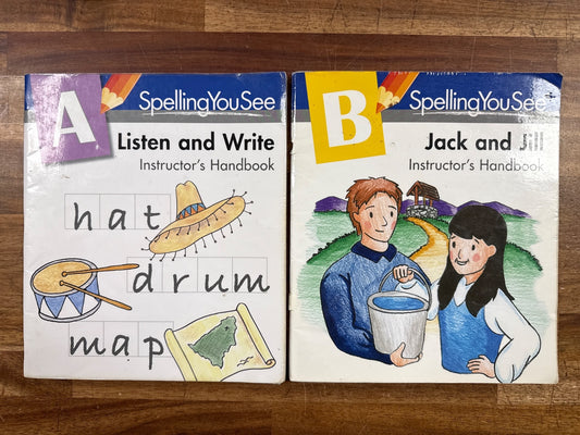 Spelling You See Instructor's Handbooks a-E Complete Set
