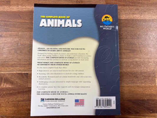 The Complete Book of Animals Grades 1-3 Carson-Dellosa
