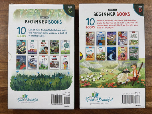 Good and Beautiful Beginner Books Boxed Set C & D
