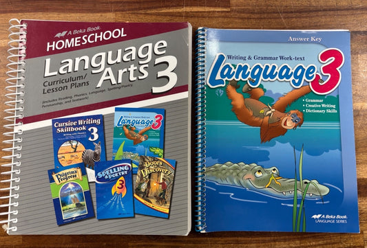 Abeka Language Arts 3 Homeschool Curriculum Set Bundle