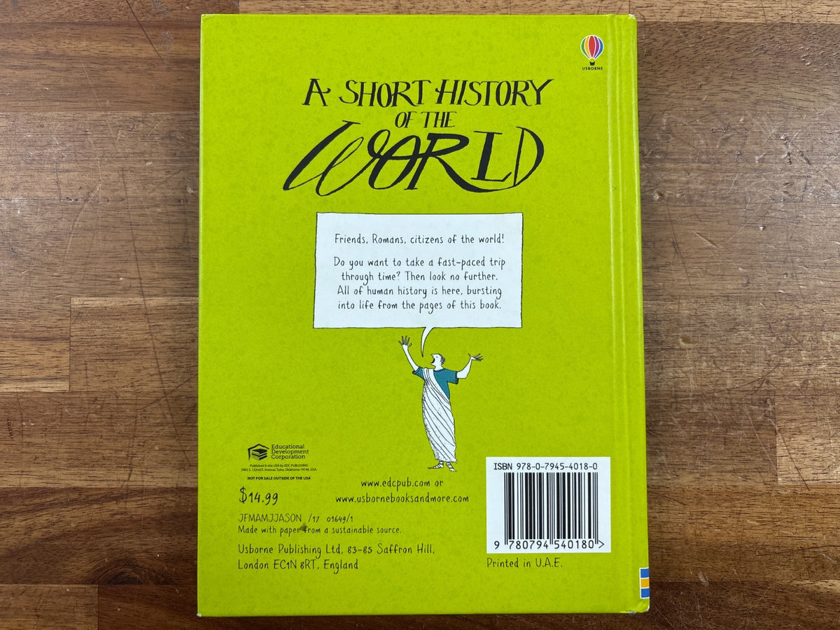 Usborne a Short History of the World Hardcover Illustrated — photo 2 of 2