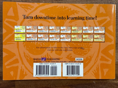 Walch Daily Warm-Ups Vocabulary Level I Homeschool Workbook