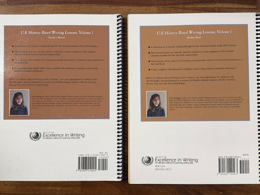 IEW U.S. History-Based Writing Lessons Vol 1 Set