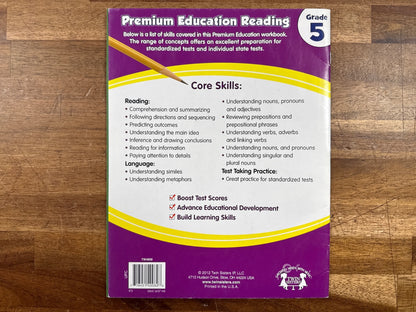 Twin Sisters Premium Education Reading Grade 5 Workbook