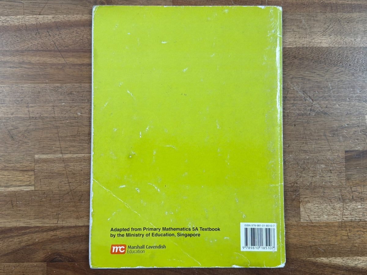 Primary Mathematics 5A Textbook U.S. Edition Marshall Cavendish