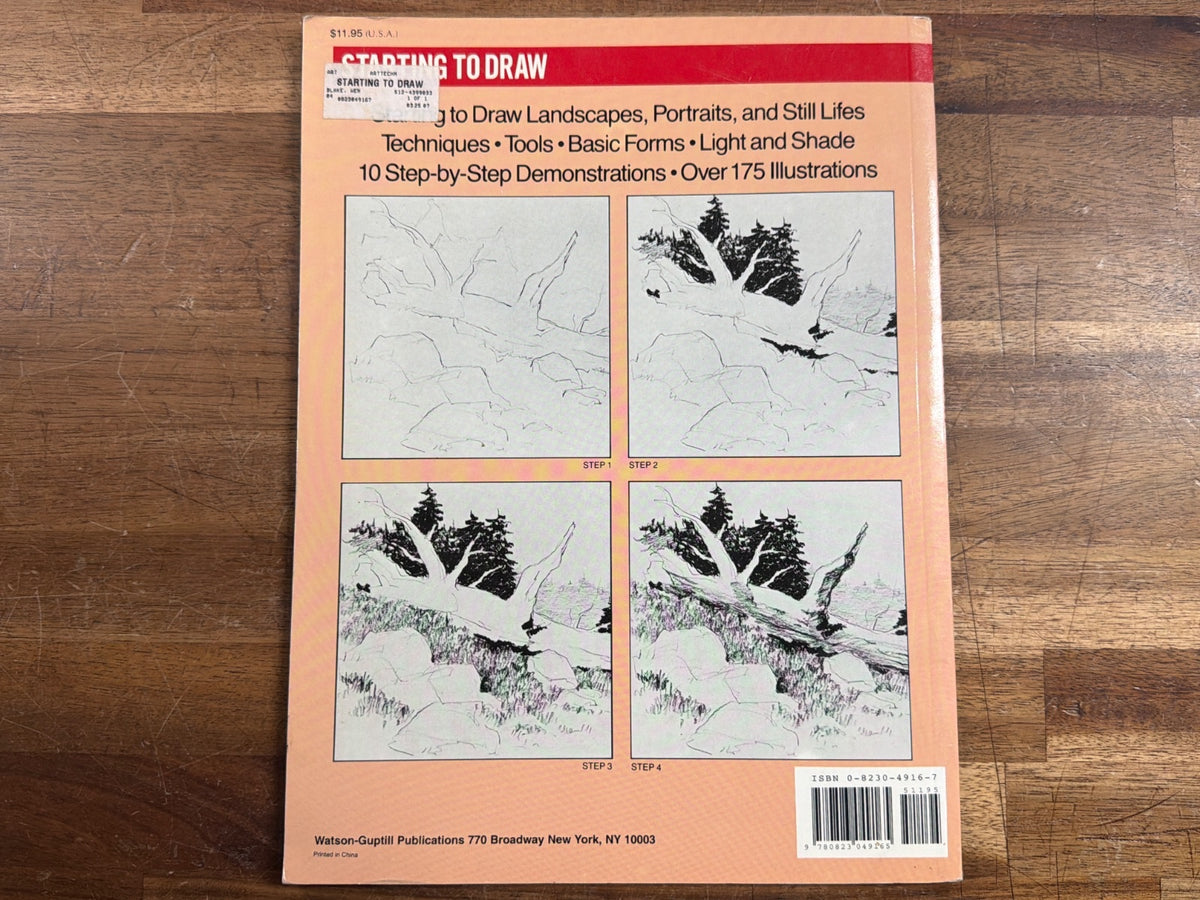 Starting to Draw: Step-by-Step Art Instruction Book
