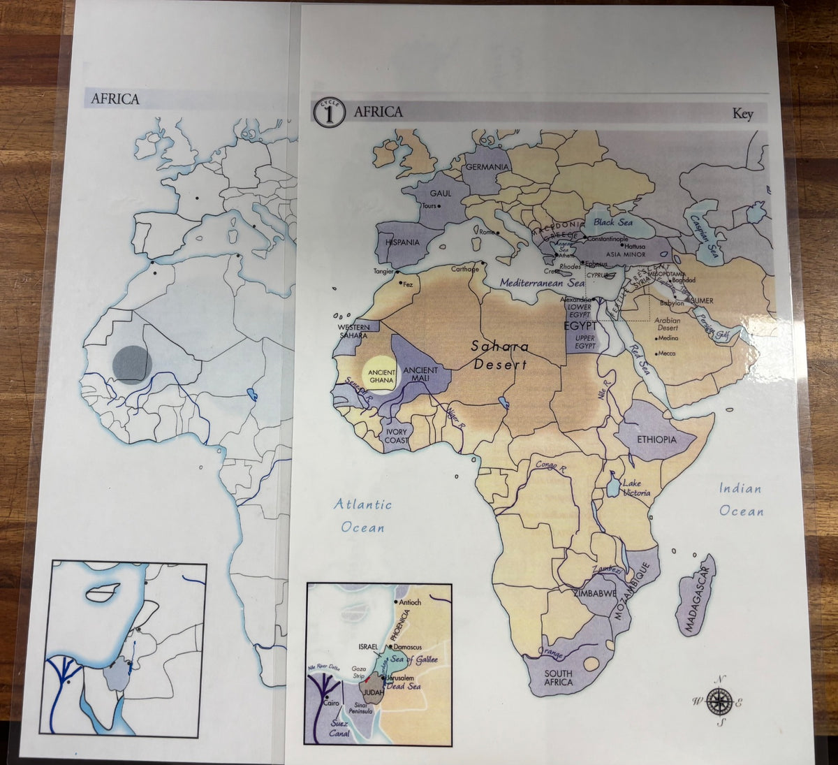 Trivium at the Table Cycle 1 Geography Africa Map Set