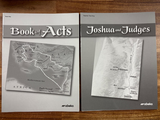 Abeka Test Keys & Hymn Book Bundle: Acts, Joshua/Judges
