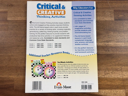 Evan-Moor Critical & Creative Thinking Activities Grade 5