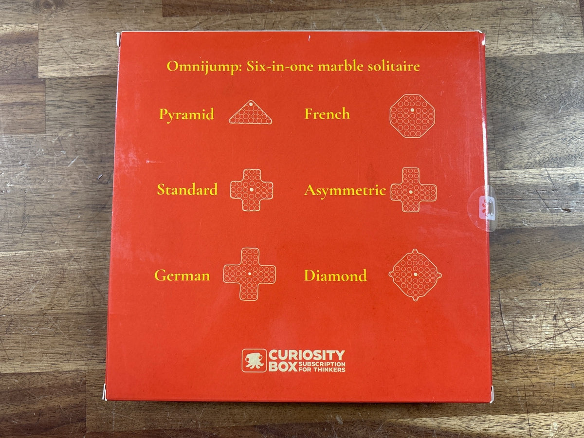 Omnijump Six-in-One Marble Solitaire Game - Curiosity Box — photo 2 of 2