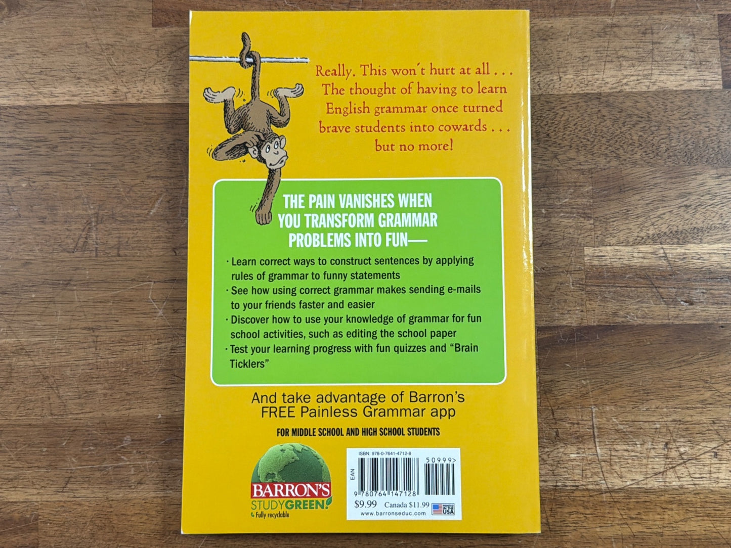 Barron's Painless Grammar Rebecca Elliott 3rd Edition