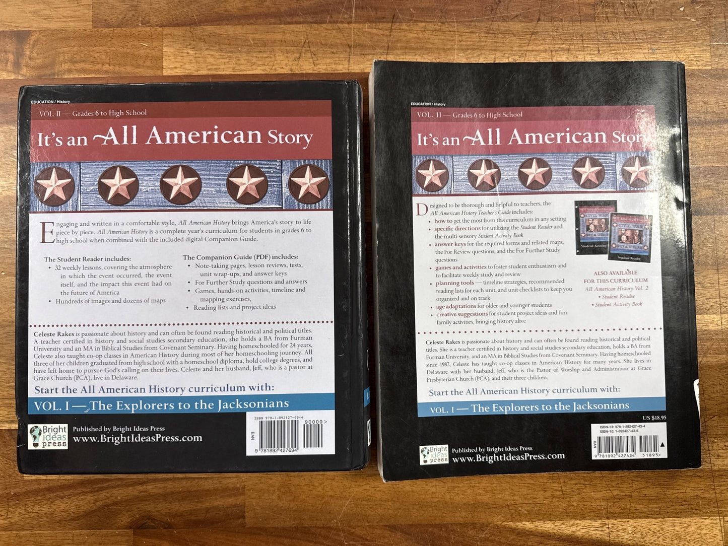 All American History Vol 2 Student Reader & Teacher Guide Set