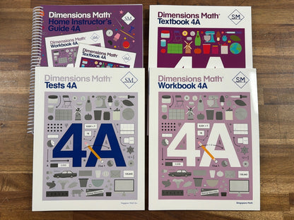 Dimensions Math Grade 4A & 4B Complete Set Singapore Math