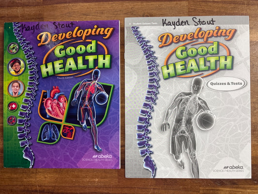 Abeka Developing Good Health Grade 4 Curriculum Set 4th Ed