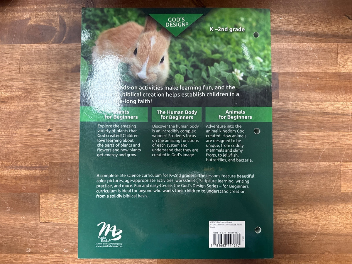 God's Design for Life for Beginners K-2 Master Books
