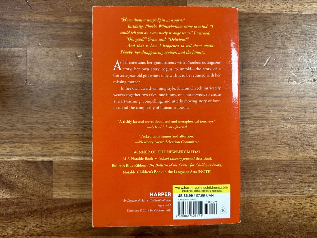 Walk Two Moons by Sharon Creech Newbery Medal Paperback