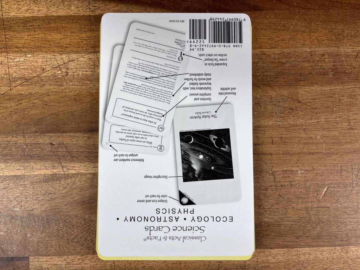 Classical Conversations Science Cards Cycle 2 Spinning Harmonies