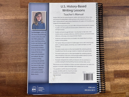 IEW U.S. History-Based Writing Lessons Teacher's Manual