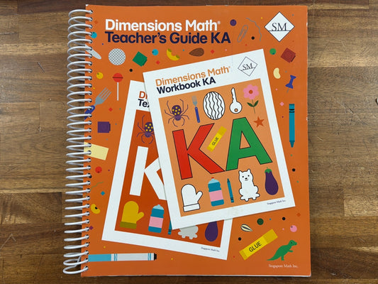 Dimensions Math Kindergarten KA KB Teacher Guides