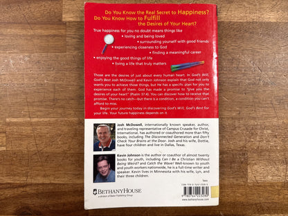 God's Will, God's Best - McDowell/Johnson — Good — Clean, no writing. Minor shelf wear and a small sticker residue mark on back cover.