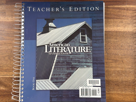 BJU American Literature Set Textbook & Teacher Guides
