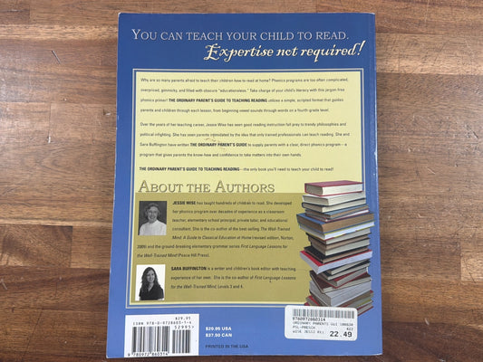 The Ordinary Parent's Guide to Teaching Reading - Wise
