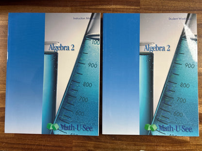 Math-U-See Algebra 2 Instruction Manual, Workbook & Tests — photo 2 of 5