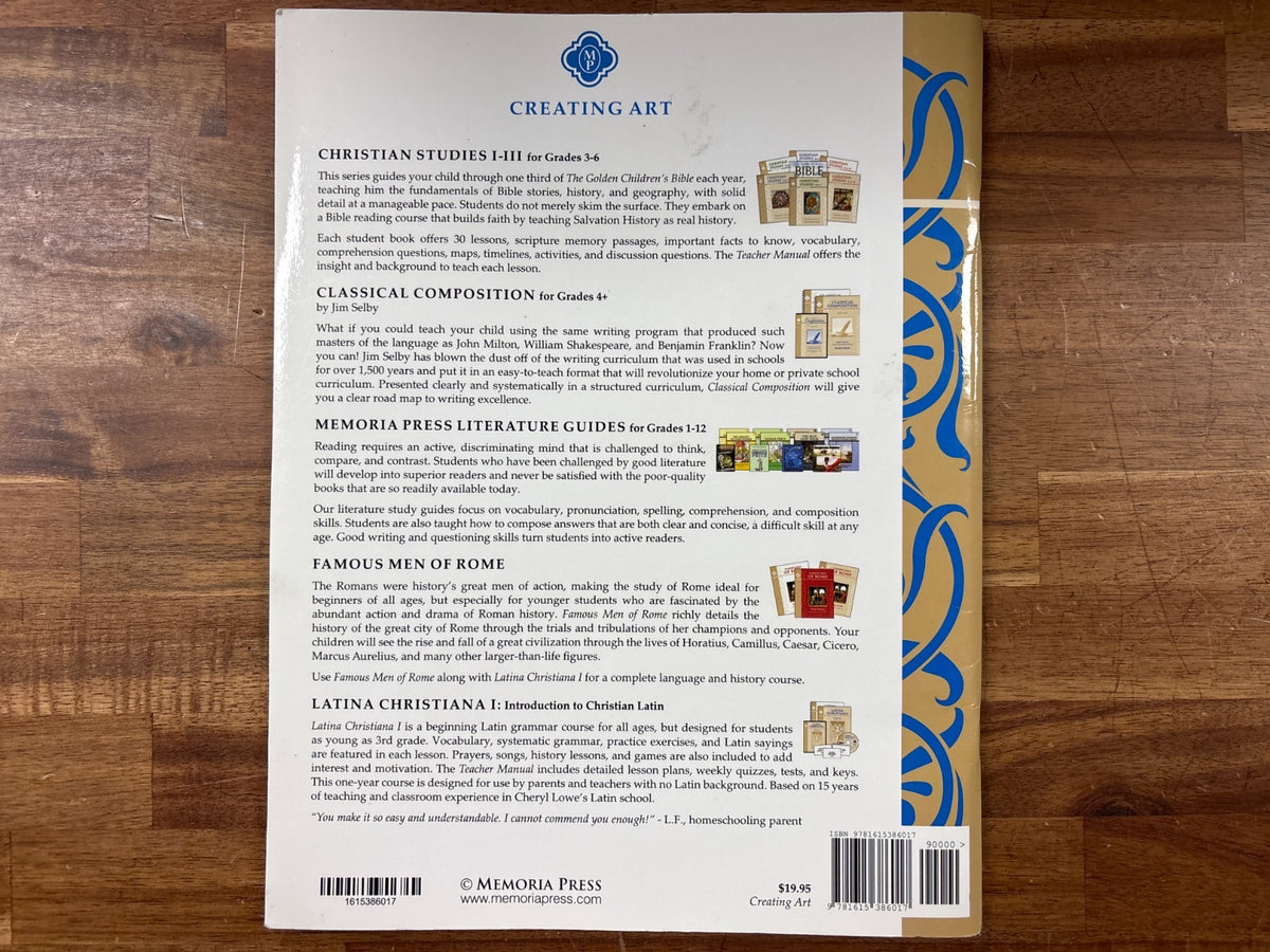 Creating Art: Lessons & Projects for Grammar Stage - Memoria Pres