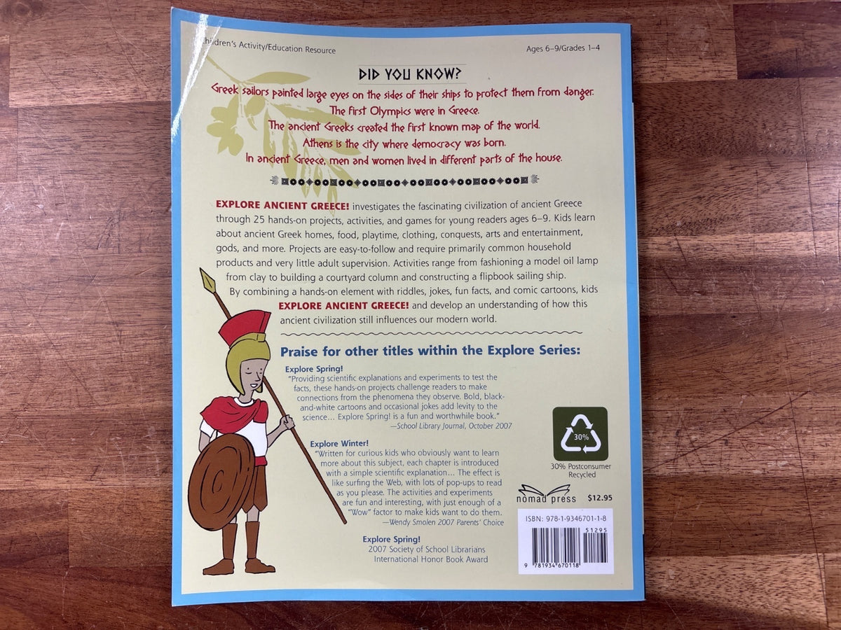 Explore Ancient Greece! 25 Great Projects Activities Book