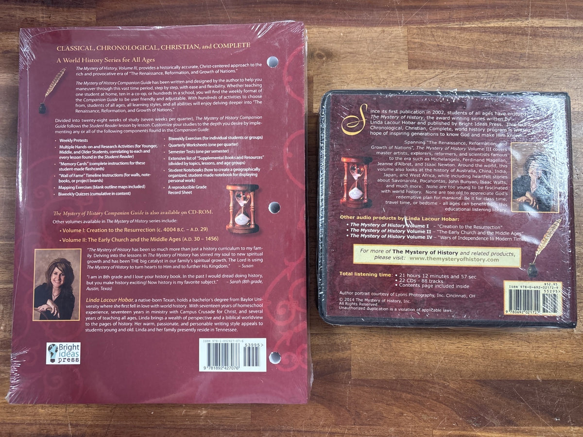 Mystery of History Vol III Companion Guide & CD Audio Set — photo 2 of 2