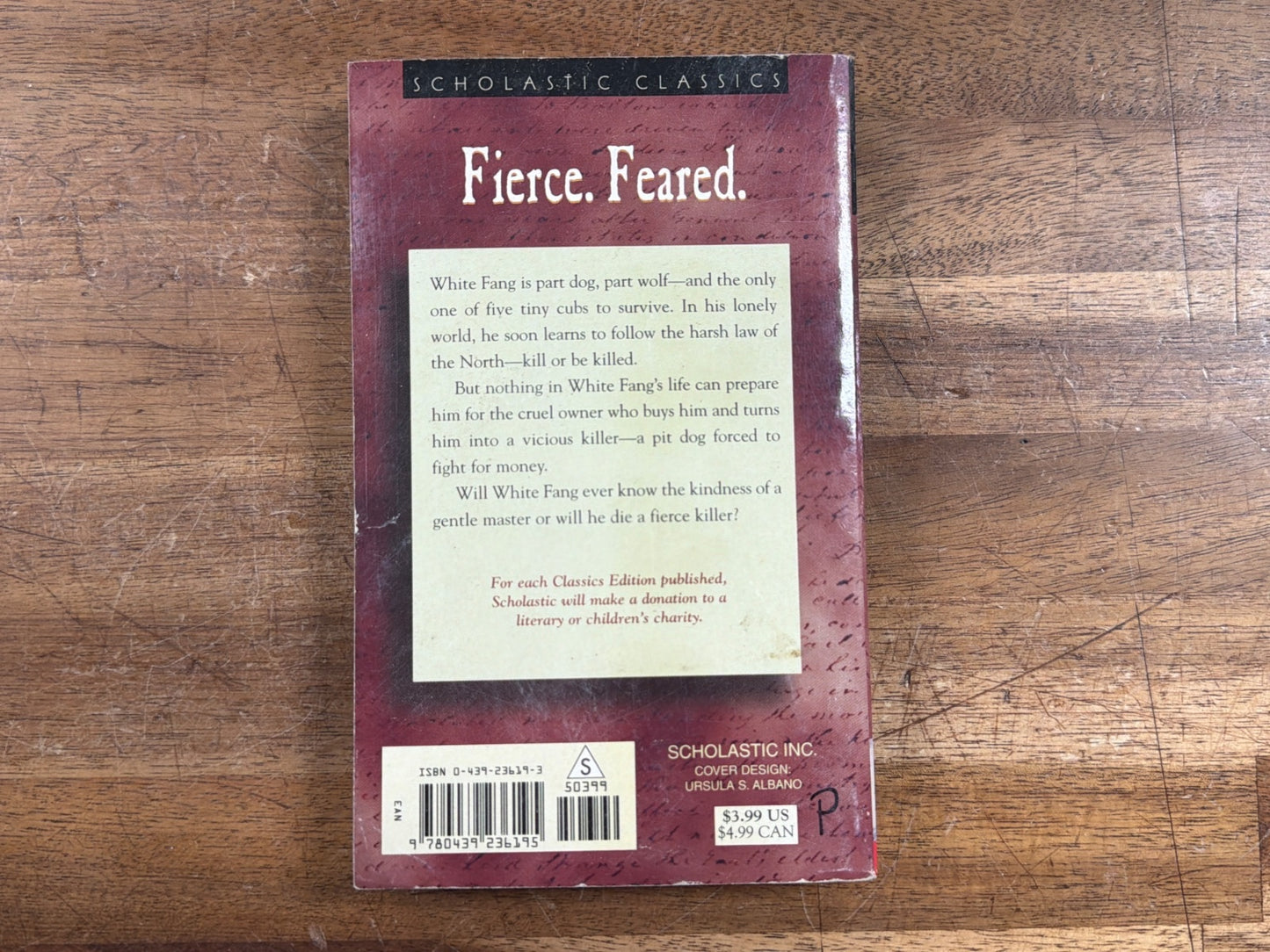 White Fang by Jack London - Scholastic Classics Edition