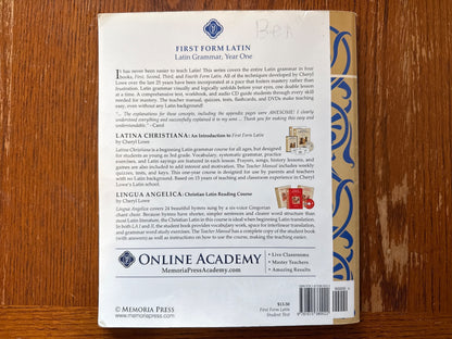 First Form Latin 1st Ed Student Text - Memoria Press Grammar Yr 1