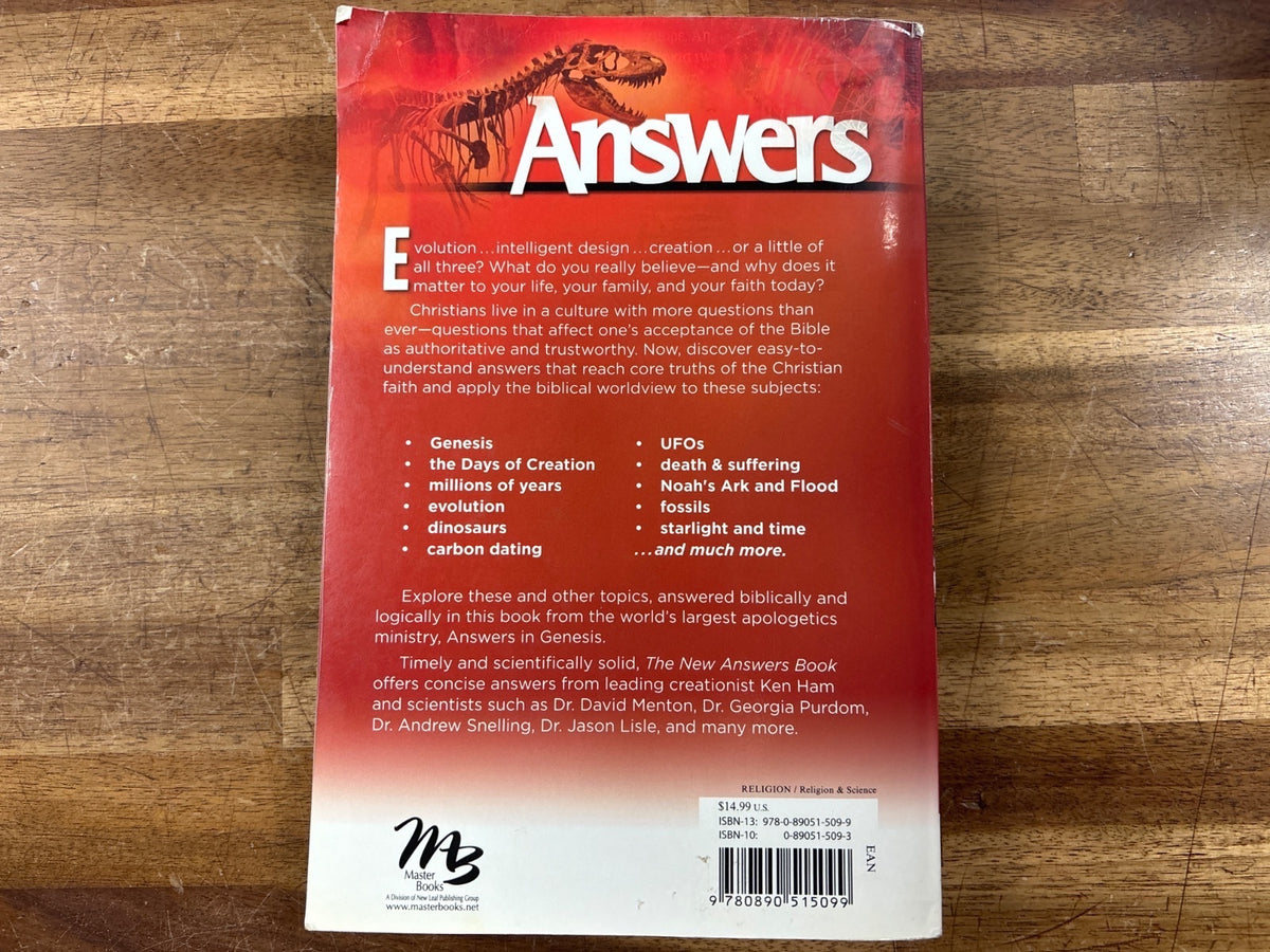 The New Answers Book by Ken Ham - Creation/Evolution Bible Q&A