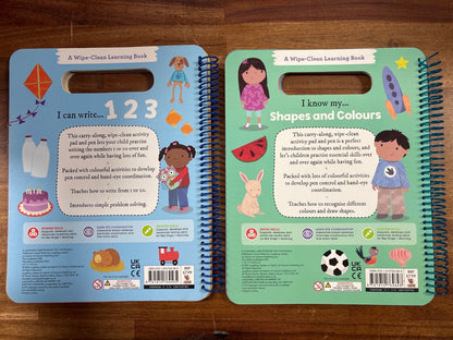 Laughing Lobster Wipe-Clean Learning Books: 123 & Shapes/Colours
