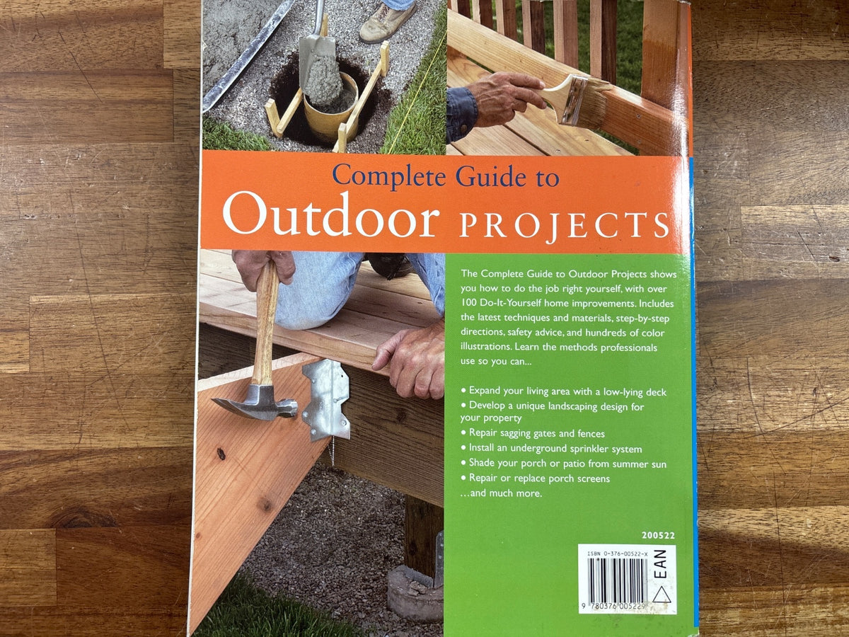 Sunset Complete Guide to Outdoor Projects Paperback Book