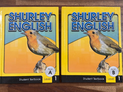 Shurley English Level 1 Student Textbooks a & B + Teacher's Key