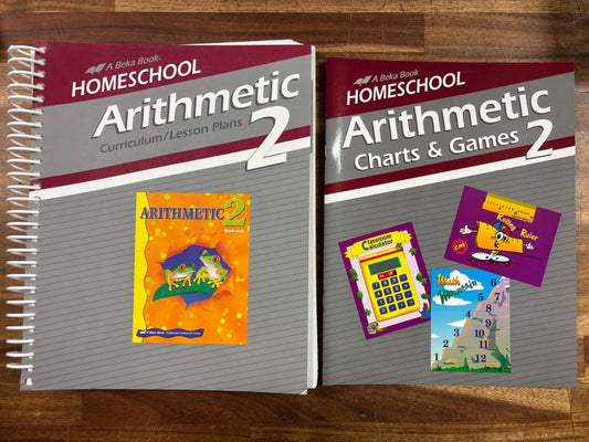 Abeka Arithmetic 2 Homeschool Curriculum Lesson Plans Set