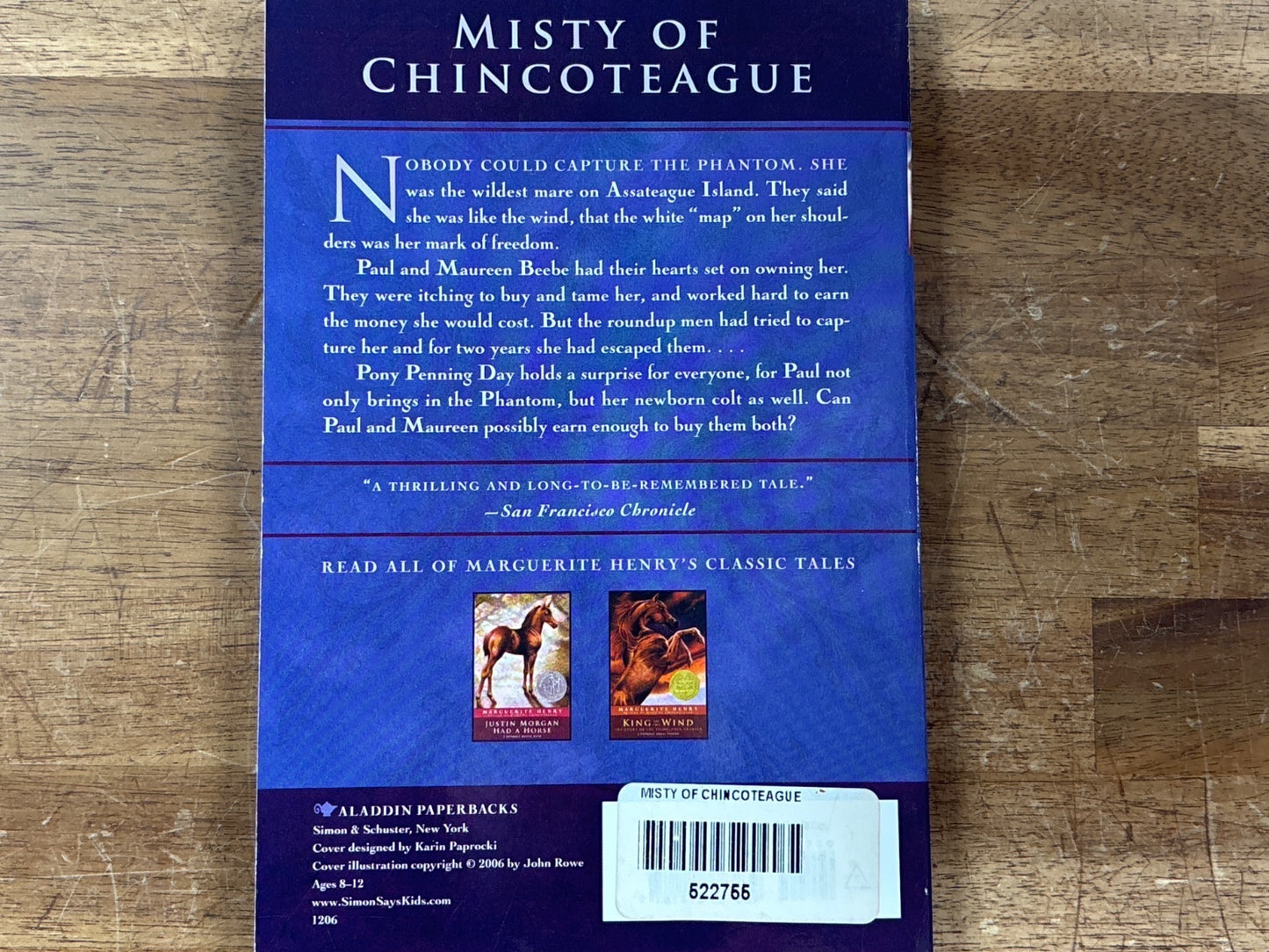 Misty of Chincoteague by Marguerite Henry 60th Ann. Ed.
