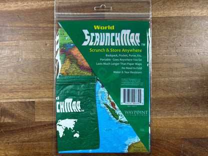 World ScrunchMap - Waypoint Geographic Fabric World Map — photo 2 of 2