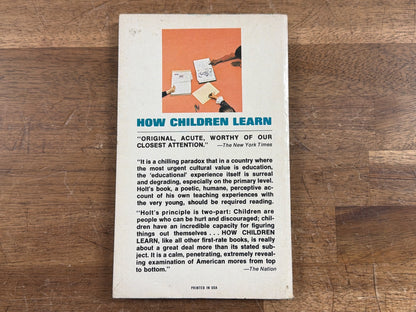How Children Learn by John Holt - Dell Paperback