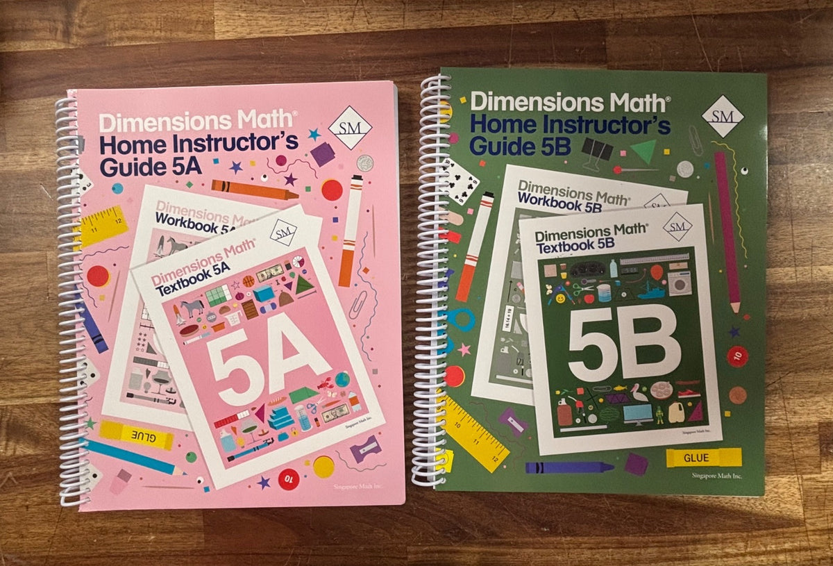 Dimensions Math 5A & 5B Complete Homeschool Set Singapore Math — photo 2 of 8