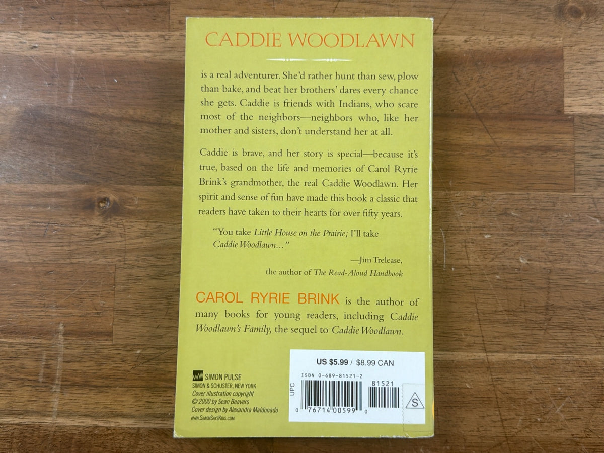 Caddie Woodlawn by Carol Ryrie Brink Newbery Medal Edition