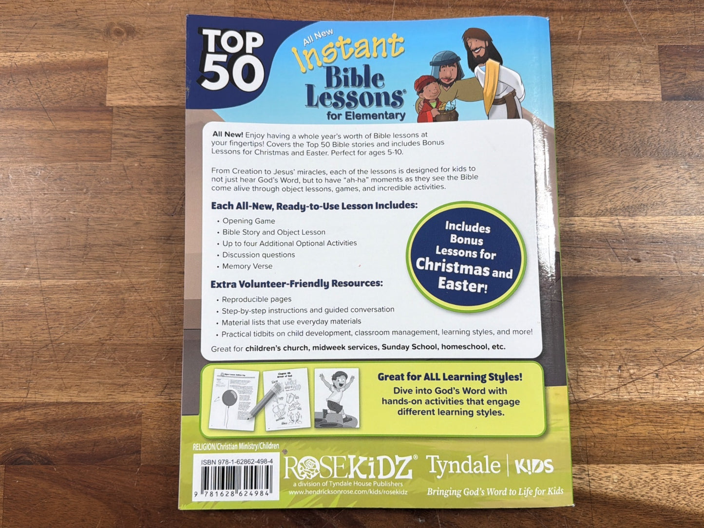 RoseKidz Top 50 Instant Bible Lessons for Elementary