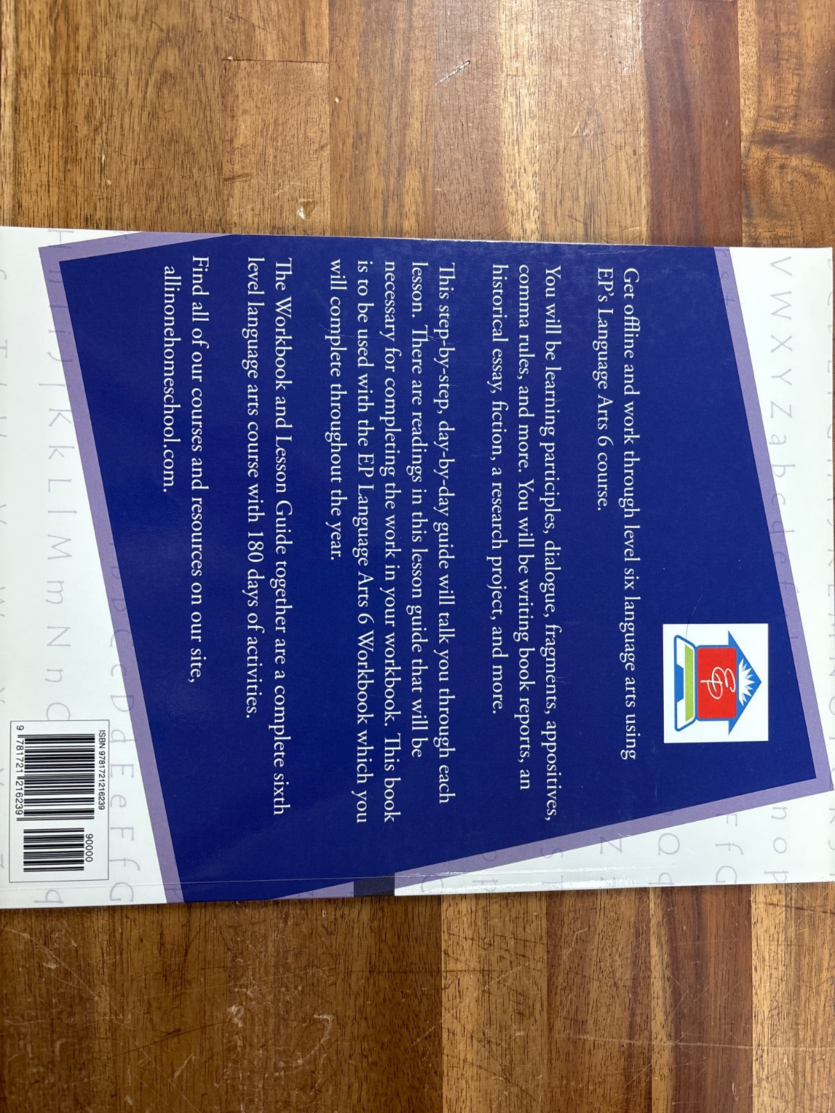 EP Language Arts 6 Lesson Guide with Workbook Answer Key