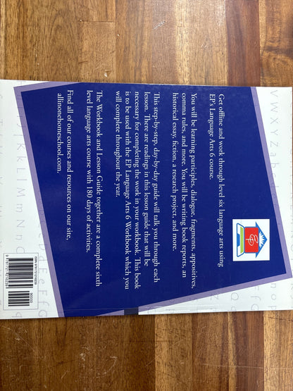 EP Language Arts 6 Lesson Guide with Workbook Answer Key